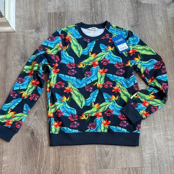 chubbies Other - Chubbies Lounge Crewneck Sweatshirt Floral Print Mens Size small Colorful